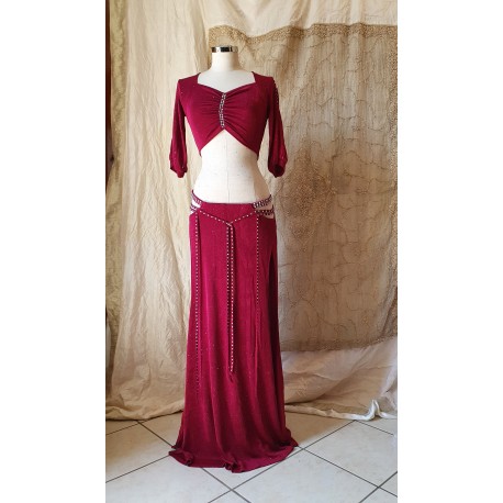 Set lurex top e gonna oro
