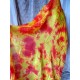 Velo in seta batik bronzo marrone