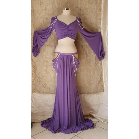 Set lurex top e gonna oro