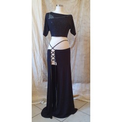 Set lurex top e gonna oro